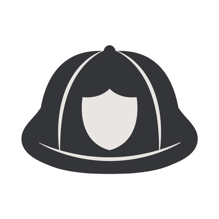 firefighter helmet iconのイラスト素材