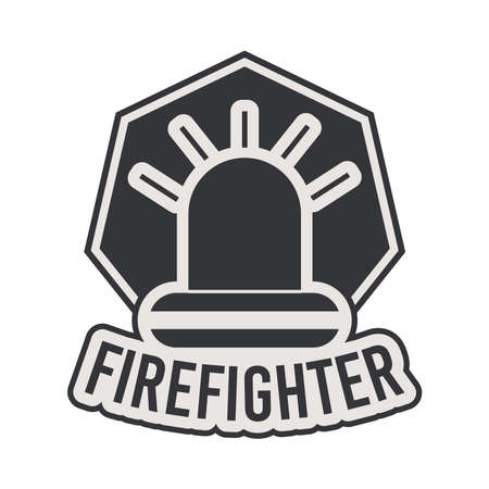firefighter seal with sirenのイラスト素材