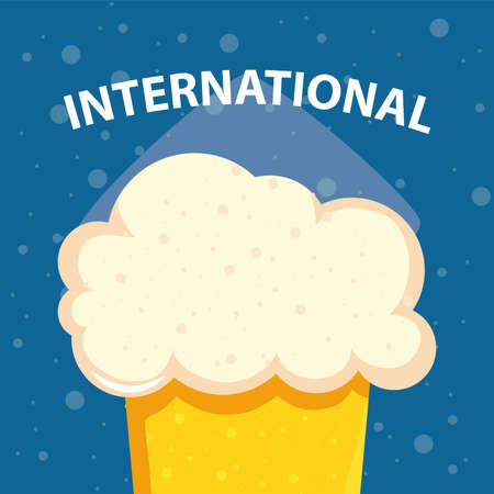 international beer dayのイラスト素材