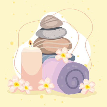 spa poster and beautyのイラスト素材