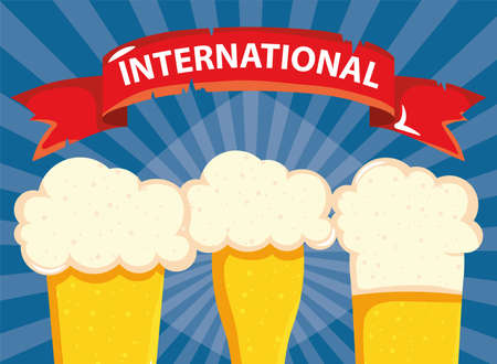 international day labelのイラスト素材