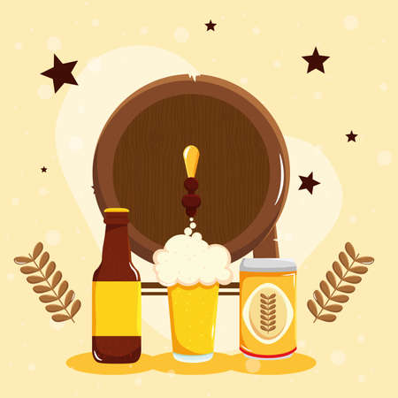 collection of beersのイラスト素材