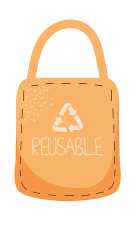 reusable bag iconのイラスト素材