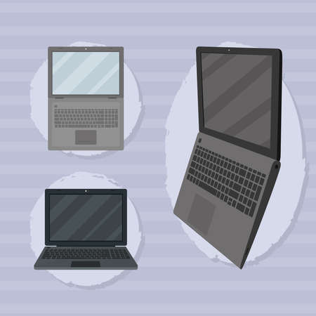 laptops computers designのイラスト素材