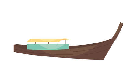 long tail boatのイラスト素材
