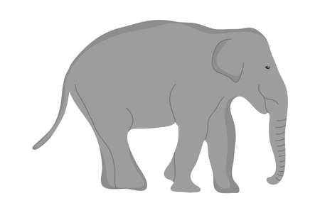 cartoon elephant iconのイラスト素材