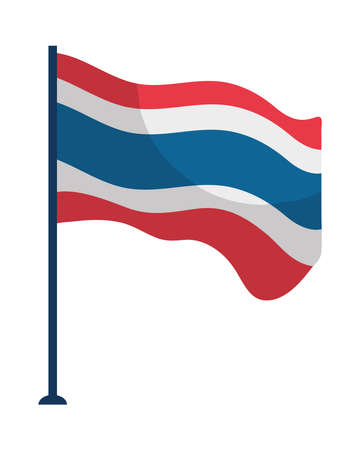 Thailand flag iconのイラスト素材