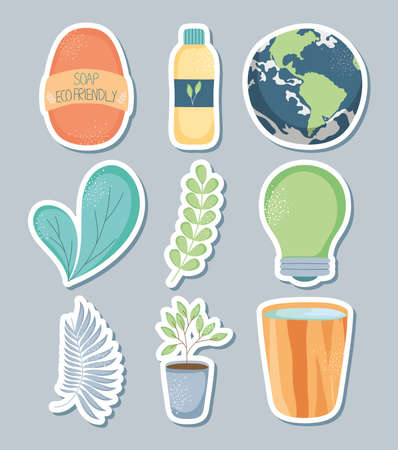 environment and sustainableのイラスト素材