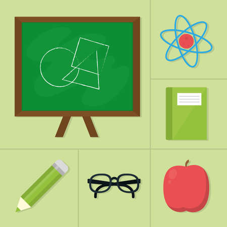 back to school iconsのイラスト素材