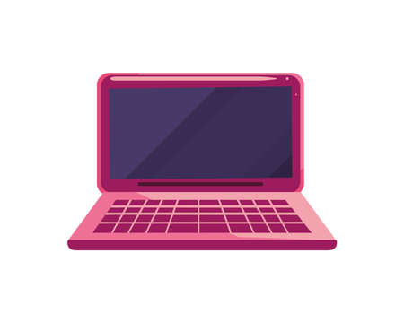 pink laptop designのイラスト素材
