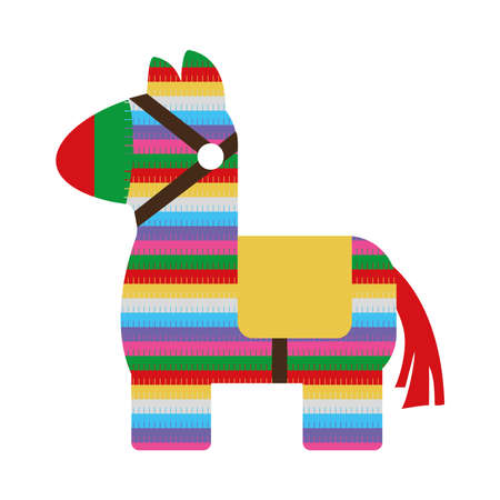 mexican donkey pinataのイラスト素材