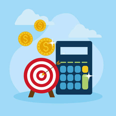 money and calculatorのイラスト素材