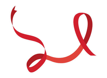 aids red ribbonのイラスト素材