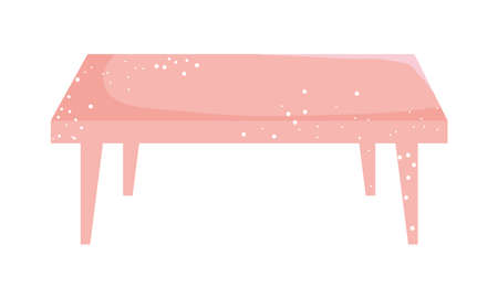 pink table iconのイラスト素材