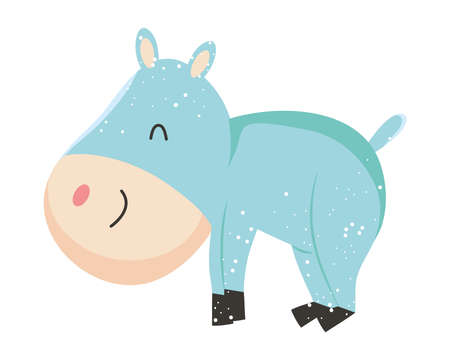 cute teddy rhinocerosのイラスト素材