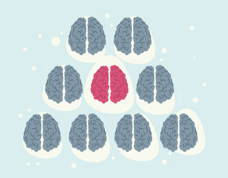 brains set designのイラスト素材