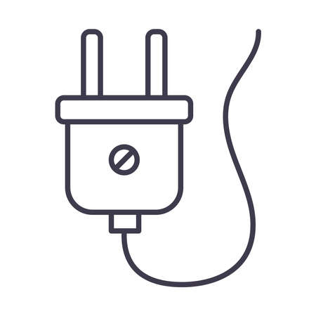 electric plug iconのイラスト素材