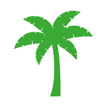 tropical palm iconのイラスト素材