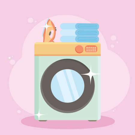 washing machine applianceのイラスト素材