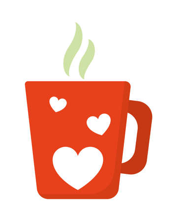 hot tea mugのイラスト素材