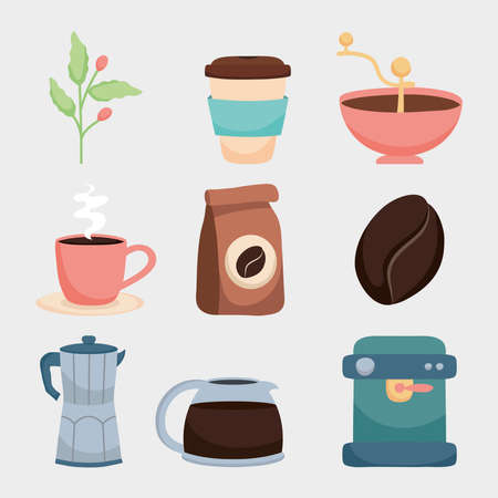 coffee icon collectionのイラスト素材