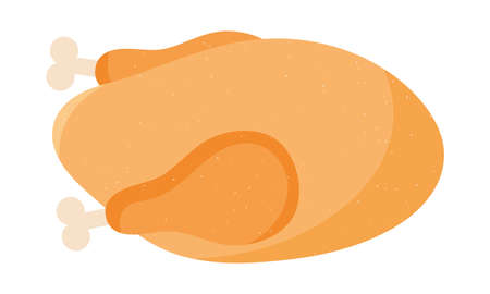 roasted chicken iconのイラスト素材