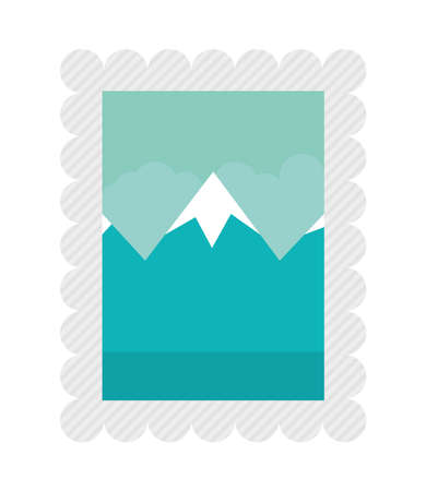 postage stamp iconのイラスト素材