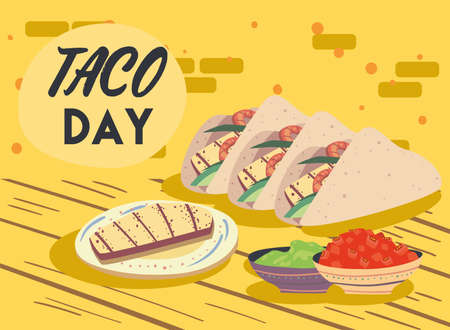 taco day sceneのイラスト素材