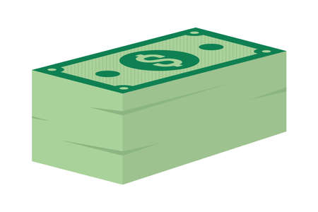 stack of money billsのイラスト素材