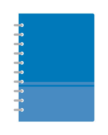 blue notebook iconのイラスト素材