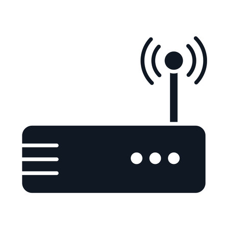 internet router iconのイラスト素材