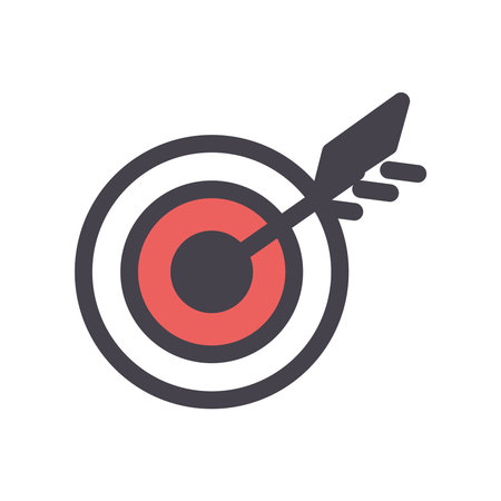 Isolated target icon