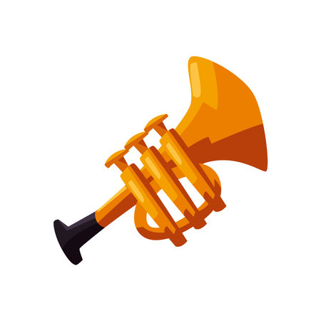 trumpet music instrumentのイラスト素材
