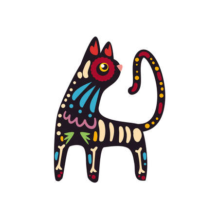 mexican cat iconのイラスト素材