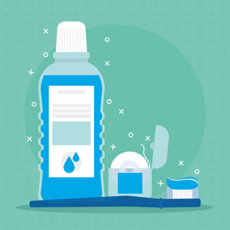 dental care icon setのイラスト素材