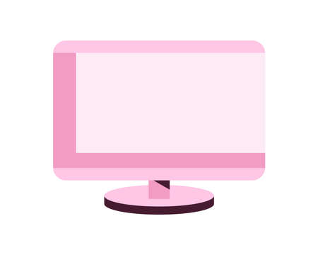 pink computer device iconのイラスト素材