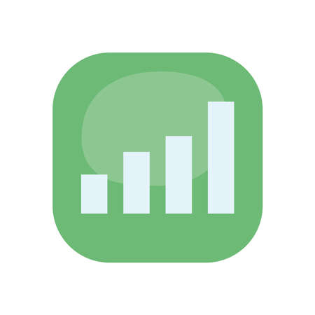 bars chart in frameのイラスト素材