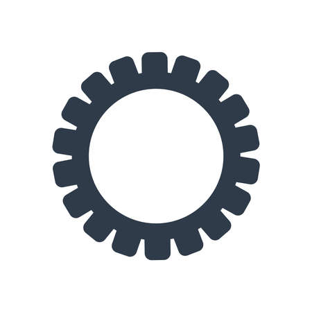 construction gear iconのイラスト素材