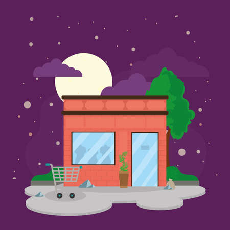 orange cloth storeのイラスト素材