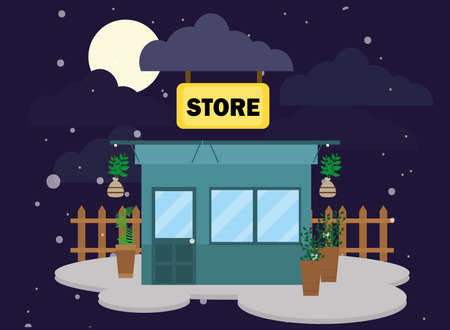 green market storeのイラスト素材