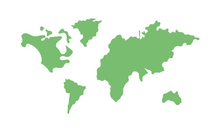 green world mapのイラスト素材