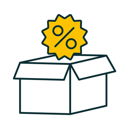 box with discount symbolのイラスト素材