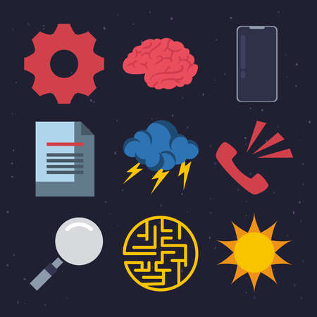 mental health symbolsのイラスト素材