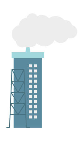factory plant tower iconのイラスト素材