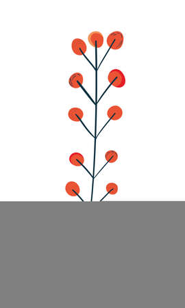 red berries branchのイラスト素材