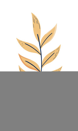 rowan leaf iconのイラスト素材