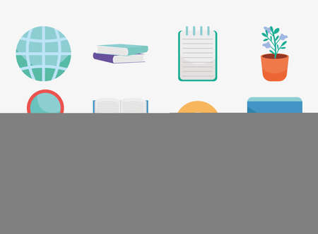 education icon setのイラスト素材