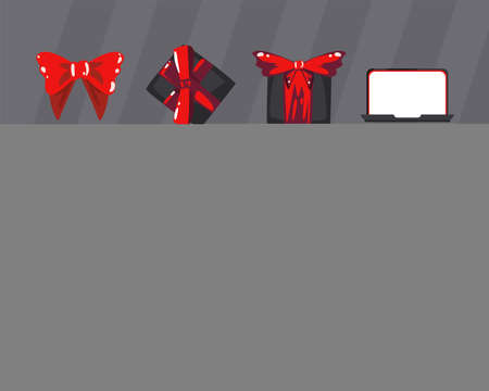 black friday icon setのイラスト素材