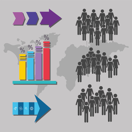 population people illustration designのイラスト素材