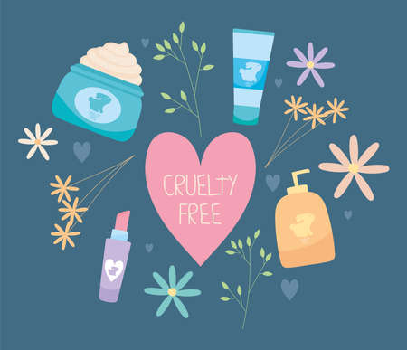 cruelty free designのイラスト素材